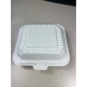 ProTakeOut [7.5 X 7.5 X 2.5 Pulgadas] Contenedores Blancos para Llevar Comida, 3 Compartimentos, Paquete de 150, Cierre Deslizante Central, Resistentes, Ecológicos, MFPP - Product Image 4