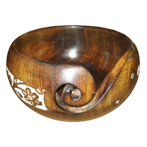 Cuenco de Hilo de Madera de Lujo Ecológico de Último Diseño, Artículo Decorativo para el Hogar de Alta Calidad, Hecho con Madera de Mango, Pino, Sheesham y Acacia, 7x5 - Product Image 1