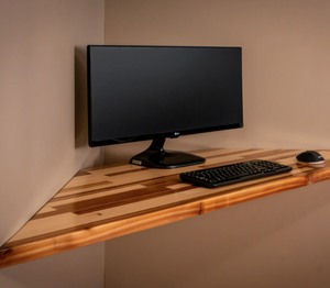 Floating Corner <b>Desk</b> with Integrated Cable Manager - Product Image 3