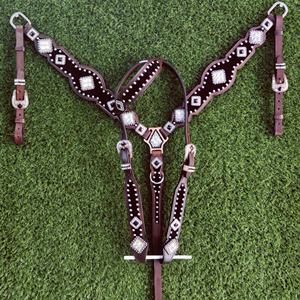 Cuello de pecho de cabeza occidental con hebilla de latón-SS con diseño personalizado de cabeza de Cuero Crudo Occidental al precio más bajo - Product Image 6