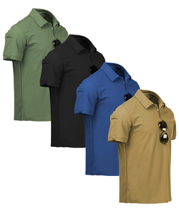เสื้อเชิ้ตแขนสั้นผู้ชายลำลอง ผ้าถัก 100% คอตตอน ระบายอากาศ แห้งเร็ว ไซส์ใหญ่ ปรับแต่งได้ - Product Image 2