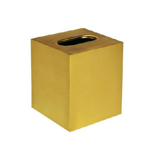 Elegante servilletero cuadrado de metal con acabado dorado para el hogar y el restaurante Uso superior Logotipo personalizado posible - Product Image 1