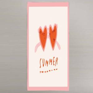 Toalla de playa de algodón personalizable 350 GSM Digital impresa con estilo tropical para gimnasio Vacaciones verano tomar el sol 62 - Product Image 2