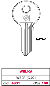 Chiave Asc We2r (g.Vac 4) Welka - Product Image 1