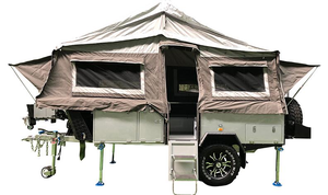 Venta al por mayor adelante plegable todoterreno Camper remolque nuevo diseño de varios tamaños de fibra de vidrio autocaravanas populares remolques de viaje - Product Image 2