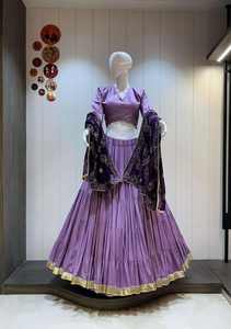 Spécial Navratri : Chaniya Choli Traditionnel 100% Coton Jaam Pur, Imprimé Multicouche, Double Blouse, Travail Artisanal Original, Résistant à l'humidité - Product Image 4