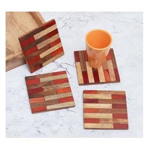Eco-Friendly <b>Wood</b> <b>Coasters</b> Natural Color Hexagonal Shape <b>coaster</b> Used for Home Office and Table Decoration At Wholesale Prices - Product Image 5