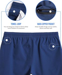 Custom Athletic Mesh <b>Shorts</b> <b>with</b> Compression Liner <b>Phone</b> <b>Pocket</b> Sporty Style for Workout Sports Fitness Gym Running Jogging - Product Image 5