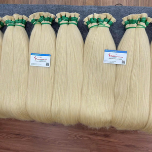 Venta al por mayor extensiones de cabello natural liso vietnamita caliente a granel con muchos extremos de colores-Super doble dibujado - Product Image 2