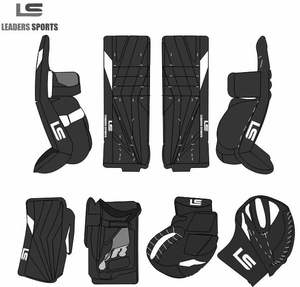 Venta al por mayor conjunto de portero de hockey sobre hielo logotipo personalizado impreso juego de portero de hockey sobre hielo almohadillas, receptor, bloqueador equipos de portero de hockey sobre hielo - Product Image 5