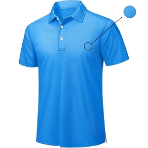Polo bleu ciel, vêtements décontractés, tenue d'été, taille et design personnalisés, prix de gros pas cher - Product Image 2