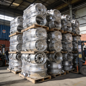 Déchets de jantes en alliage d'aluminium 99% propres, jantes entières pour le recyclage, exportation - Product Image 3