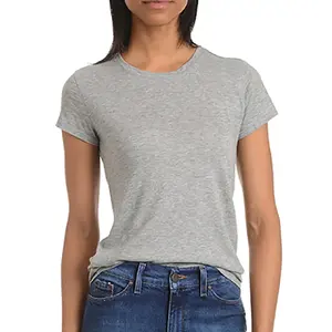 Camiseta de mujer personalizada algodón Casual manga corta Top OEM ODM fábrica al por mayor disponible - Product Image 1