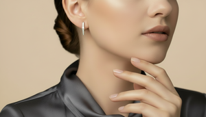 Pendientes de Aro con Bisagras de Oro de 14K y Diamantes Redondos Naturales Brillantes - Product Image 6