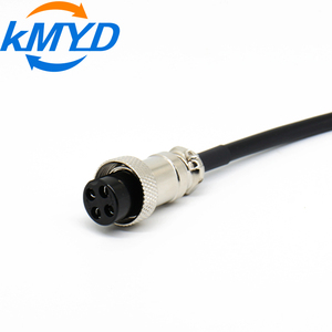 Разъем GX16 авиационный, гнездовой, 4-контактный, с кабелем 22 AWG (медный сердечник, 150 мм) для светодиодных сценических светильников, дисплейных модулей, систем управления - Product Image 4