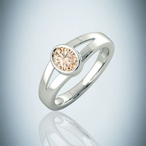 Anillos finos de eternidad de Plata de Ley 925 al por mayor, joyería original de piedras preciosas de cuarzo citrino moissanita para mujer - Product Image 1