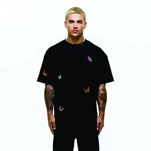 เสื้อยืดผ้าฝ้าย100% สำหรับผู้ชาย, เสื้อยืดแขนสั้นพิมพ์ลายทรงหลวมไซส์ผู้ใหญ่ - Product Image 6