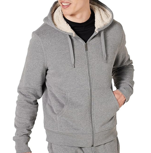 Ventes en gros de sweats à capuche d'hiver élégants et personnalisés, respirants, en coton et élasthanne, à fermeture éclair, surdimensionnés pour hommes - Product Image 1