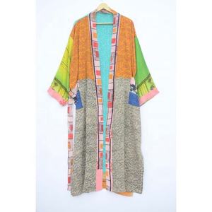 Kimono de dormir de manga larga para dama de honor, bata de seda, bata de baño, ropa de playa - Product Image 5