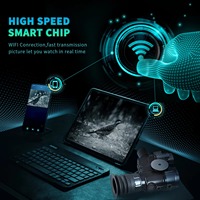 Ночной прицел NV700S с креплением на оружие, экраном 3,8 дюйма, зумом 2x-7x, стабилизацией изображения и Wi-Fi для охоты на открытом воздухе