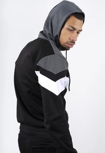 ชุดวอร์มผ้าฟลีซสำหรับผู้ชายดีไซน์แบบมีฮู้ดซิปเต็มตัวกางเกงวอร์มกางเกงวอร์มผ้าคอตตอนโพลีเอสเตอร์พลัสไซส์ - Product Image 6