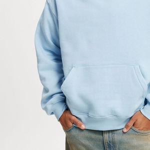 Sweat à capuche pour hommes surdimensionné vente chaude 100% coton épais polaire brodé Logo poche personnalisée Hip-hop Street Style sweat à capuche d'hiver - Product Image 4