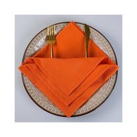 Serviettes en coton 100% uni orange de qualité supérieure avec bord en chevrons Utilisation de colorants écologiques sans AZO Conçues pour les commandes personnalisées de marque privée OEM