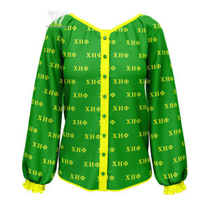 Chi grec Eta Phi Sororité Vêtements Prêt À Expédier Chemisier En Coton Biologique Chemise Top Attirail Grec Chemise De Fête - Product Image 1