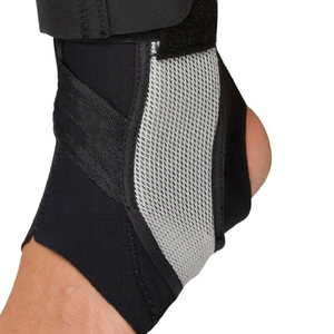 Attelle de cheville de sport unisexe réglable, compression en spandex/nylon, soutien respirant en maille, sangles à boucles et crochets, confort optimal - Product Image 6