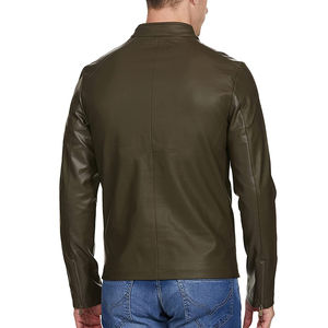 Veste en cuir pour hommes, vêtements d'hiver 2025 pour la vente en ligne Fabricant OEM Veste en cuir véritable de haute qualité pour hommes - Product Image 6