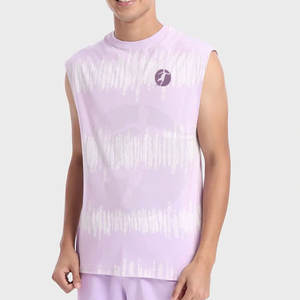 Camiseta sin mangas de talla personalizada para hombre superventas, ropa deportiva de punto informal, ropa deportiva transpirable y de talla grande - Product Image 1