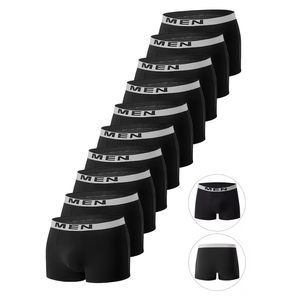 Calzoncillos Bóxer de Poliéster Transpirable y Sin Costuras a Precio Económico, Cómodos para Hombre, de Tiro Medio, con Espacio Suficiente en la Entrepierna - Product Image 4