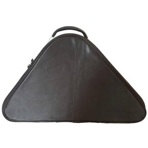 Estuche Premium para Gorra de los Caballeros Templarios Masónicos, Estuche de Transporte para Gorra de Cuero Sintético Negro con Forro de Terciopelo Rojo, Asa de Cuero y Cremallera - Product Image 4