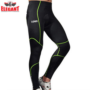 Logotipo personalizado Impreso Producto único en color negro y verde Fitness Running, Active Wear MMA Legging Medias para hombres - Product Image 2