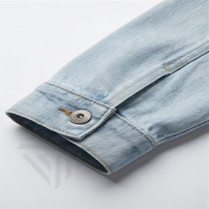 Chaqueta Vaquera Personalizada para Hombre, Estilo Urbano, con Botones, Fabricante de Abrigos Vaqueros, Prenda Exterior Moderna y Duradera - Product Image 6