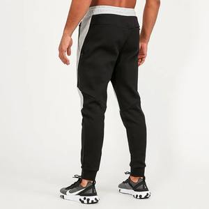 กางเกงวิ่งแผงสีเทาเฮเทอร์สำหรับออกกำลังกายในยิมกระเป๋าแบบมีเชือกผูกเอวขนาดกลางแบบลำลอง - Product Image 2