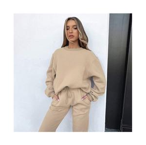 100% exportation orientée grande taille tenue décontracté mode 2 pièces ensemble survêtement sweat pantalons de survêtement survêtement pour femmes du Bangladesh - Product Image 4