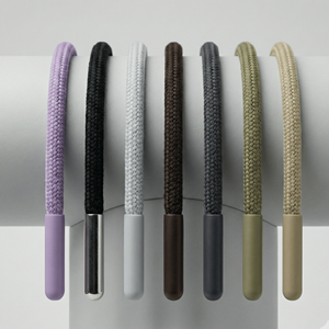 Cordon tressé plat à 3 brins, enduit, imperméable, avec logo personnalisé |   Sacs en polyester 100% écologiques, couleur personnalisée, pour vêtements - Product Image 5