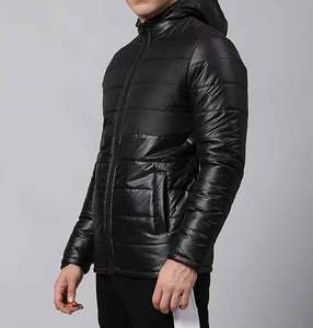 Offres Spéciales vente en gros utilitaire couleur noire veste imperméable pour hommes coupe-vent chaud hommes doudounes veste bouffante - Product Image 2