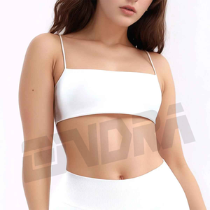 Soutien-gorge de sport à bretelles de soutien élevé pour les femmes Push Up haut d'entraînement mince sangle Yoga Pilates Gym vêtements de sport élégant Fitness Style de réservoir - Product Image 6