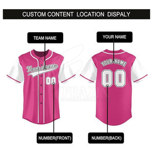 Maillot de baseball/softball pour homme, nouvelle arrivée, respirant, séchage rapide, vêtements d'entraînement sportif, 100% polyester, personnalisable - Product Image 2