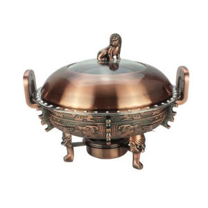 Design vintage en acier inoxydable chauffe-plats Hot Pot chauffe-plats Antique pour les fournitures de restaurant d'hôtel au prix le plus bas - Product Image 1