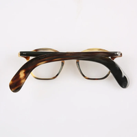 Gafas de Sol de Lujo para Computadora, de Cuerno de Búfalo, Montura Completa, Ligeras, Cómodas, Unisex, para Uso Diario, Forma de Diamante