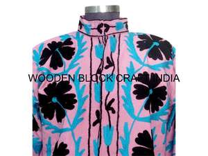 เสื้อแจ็คเก็ตผ้าฝ้ายปักลายซูซานีอินเดีย ทำมือ แบบควิลท์ สำหรับฤดูหนาว เสื้อโค้ทสั้น สำหรับผู้หญิงและเด็กผู้หญิง - Product Image 3