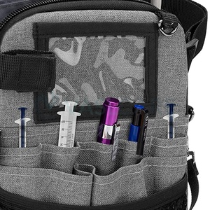 Sac banane d'infirmière avec support de ruban adhésif et poches pour équipement médical, pochette organisateur d'allaitement pour stéthoscopes avec sangle de taille réglable - Product Image 4