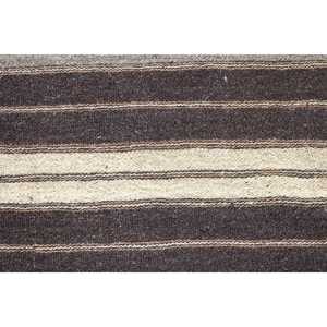 Tapis turc de 4,6 x 7,5 pieds, tapis Kilim abstrait marron - Product Image 5