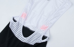 Vente en gros de shorts vtt à sublimation personnalisés cuissard à bretelles de cyclisme double rembourré en éponge haute densité - Product Image 5