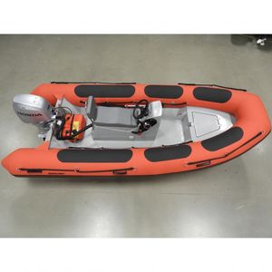 D e f e n d e r 430 RIB de fibra de vidrio 14 '1 Barco con motor H o n d a 40 HP-BF40 - Product Image 1