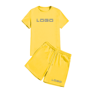 ¡Novedad de 2025! Conjunto corto de algodón para hombre, tela de la mejor calidad, Impresión de logotipo personalizado, colección de verano - Product Image 1
