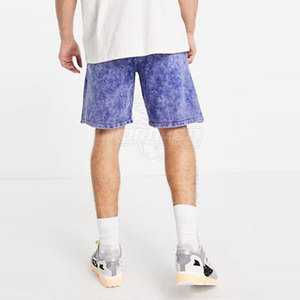 Venta caliente High Street Style Quick Dry Ecológico Transpirable Algodón Acid Wash Shorts Patrón sólido Precio de fábrica - Product Image 3
